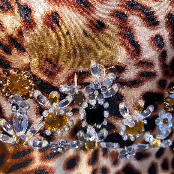 Mori Lee Leopard beaded gown - Picture 8 of 9